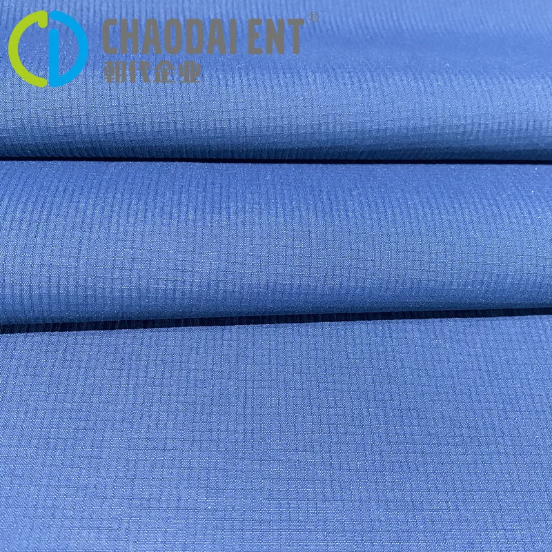 Nylon double check weft elastic regenerated  Tallon fabric for jacket