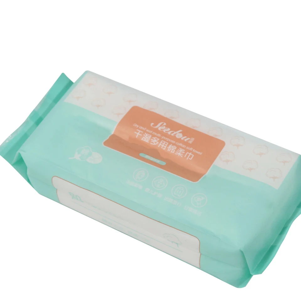 Лидер продаж с завода, перфорированная одноразовая Сухая ткань для лица для взрослых