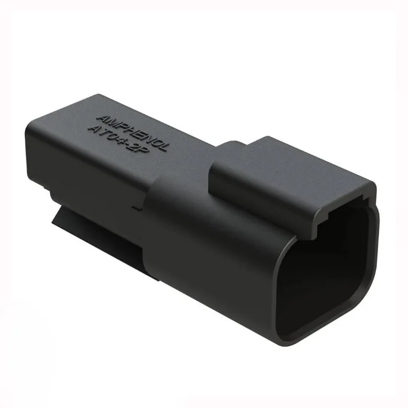Amphenol SINE Systems AT04-2P-BLK Automotive Connector 2 Pin Recept. BLK  Connectors
