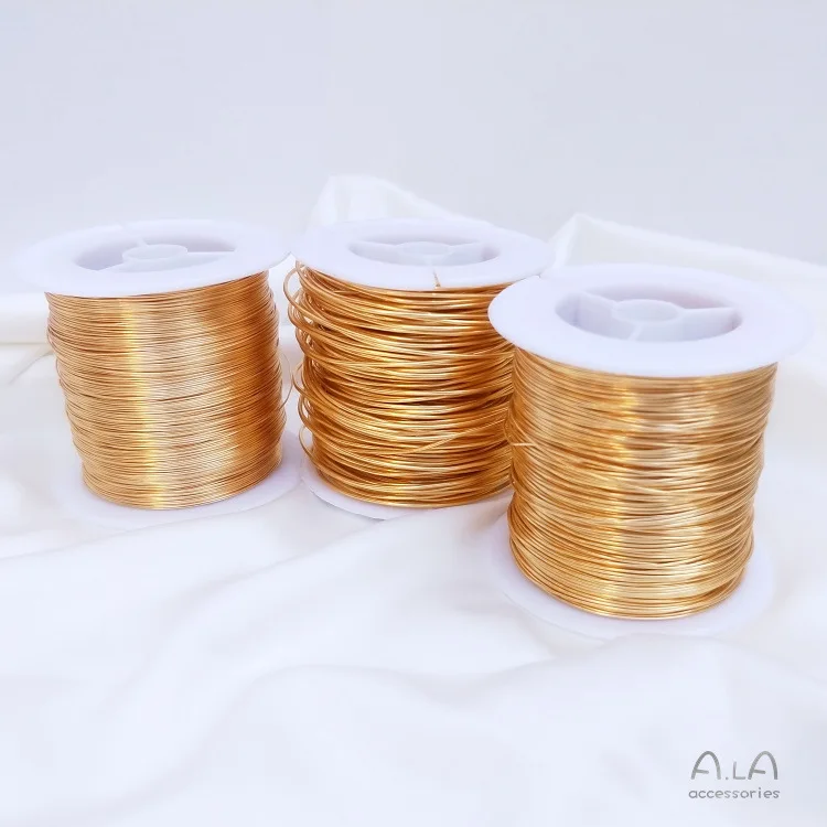 Jewelry Wire Components Wholesale 0.4mm/0.5mm/0.6mm/0.8mm/1.0mm DIY Soft Copper Wire for Jewellery Making