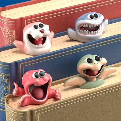  Закладки для книг Новинка закладки Подарки детей 3D Животные Забавные Симпатичные Пластиковые страницы этикетки новинка книга знак подарки забавная милая пластиковая страница
