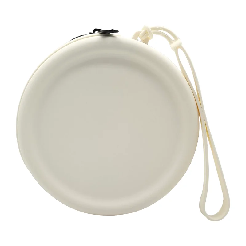 High Quality Custom LOGO Silicone Coin purse Cosmetic Bag Purse And Wrist Strap For Portable Small Round Coin Bag