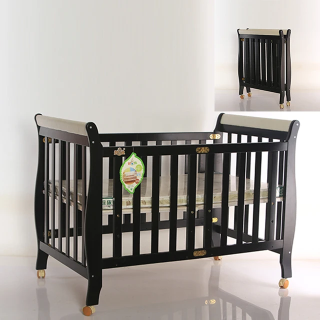 
Convenient wood kids bed attachable parent bed/bedside baby crib  (60837453280)