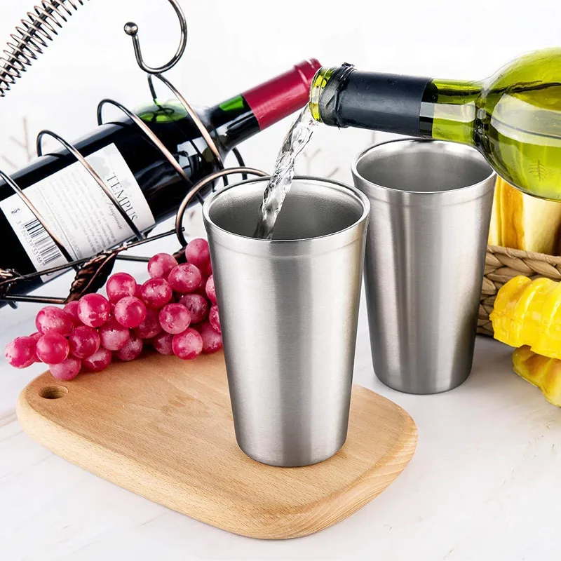 Feiyou New Fashion 17oz Metal Double Wall Thermo Coffee Mug Stainless Steel Travel Reusable Tumbler Cups With Straw And Lid