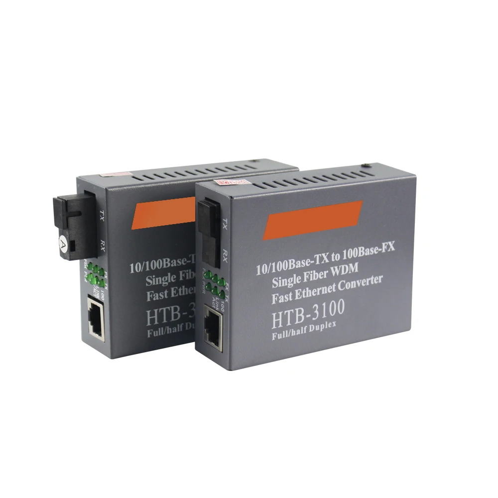  Оптовая торговля OEM FTTH HTB-3100 оптоволоконный медиа-конвертер одиночный