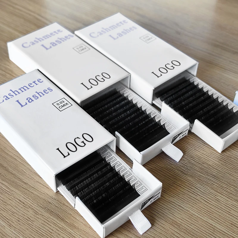 Abonnie 0.03 0.05 0.07 C CC D DD L M Individual Eyelash Extension Supplies Matte Lash Trays Cashmere Lash Extensions Lash Trays