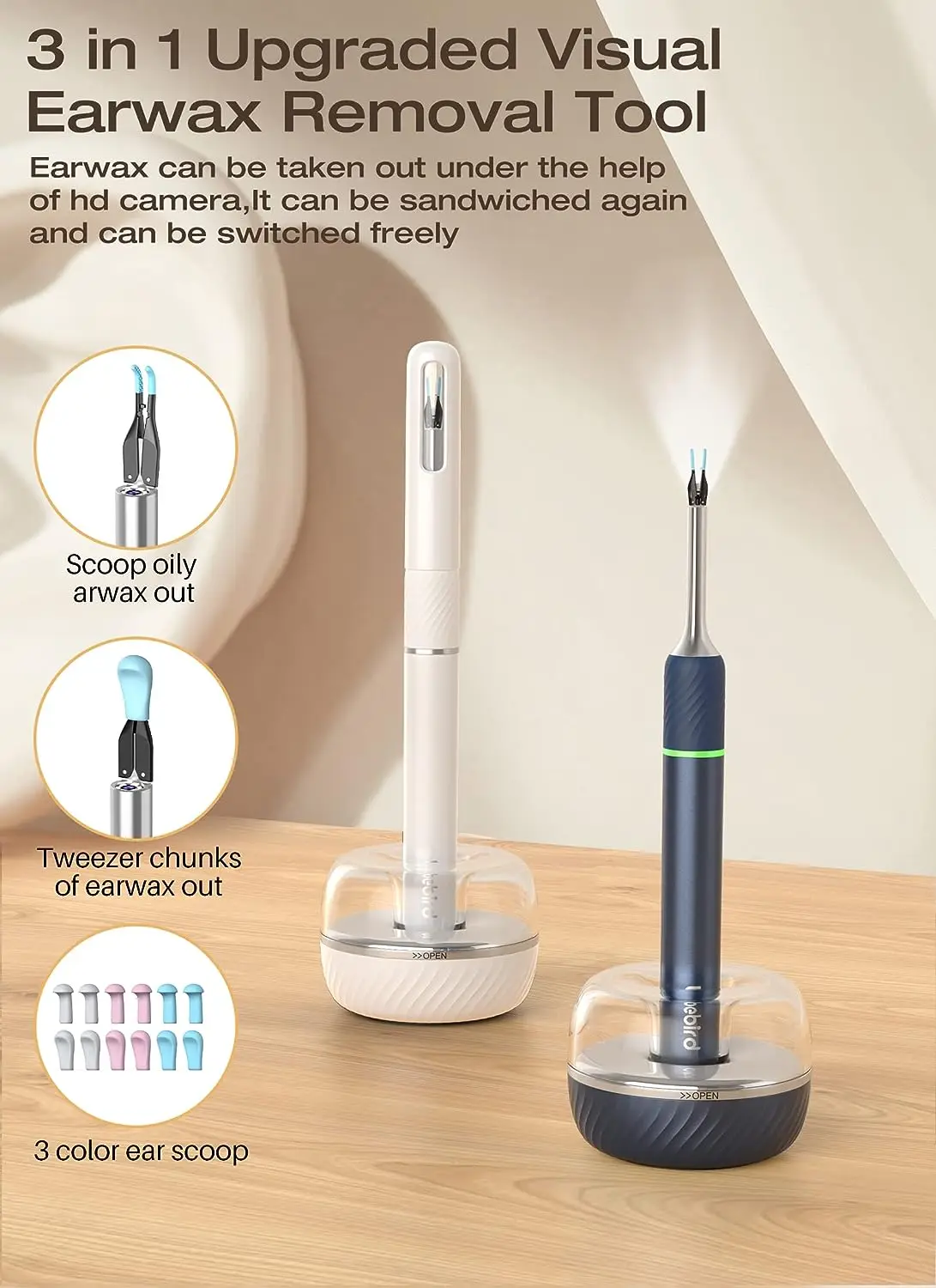 Note 5 Pro Ear Wax Removal Tool Ear Cleaner With Camera Wifi Pick Endoscope Gift