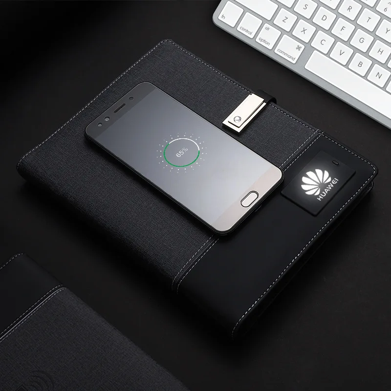Best Price Power Bank Notebook Gift Set Smart Notebook Agenda With Power Bank