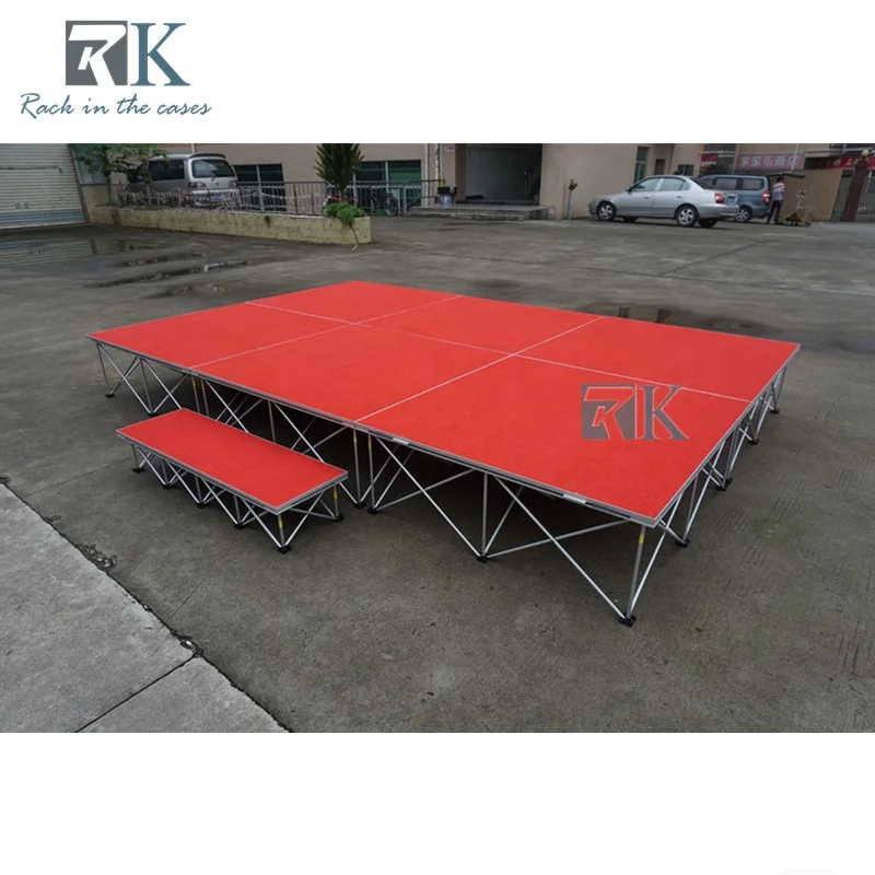Podium stage platform aluminum red carpet stage for large conferences
