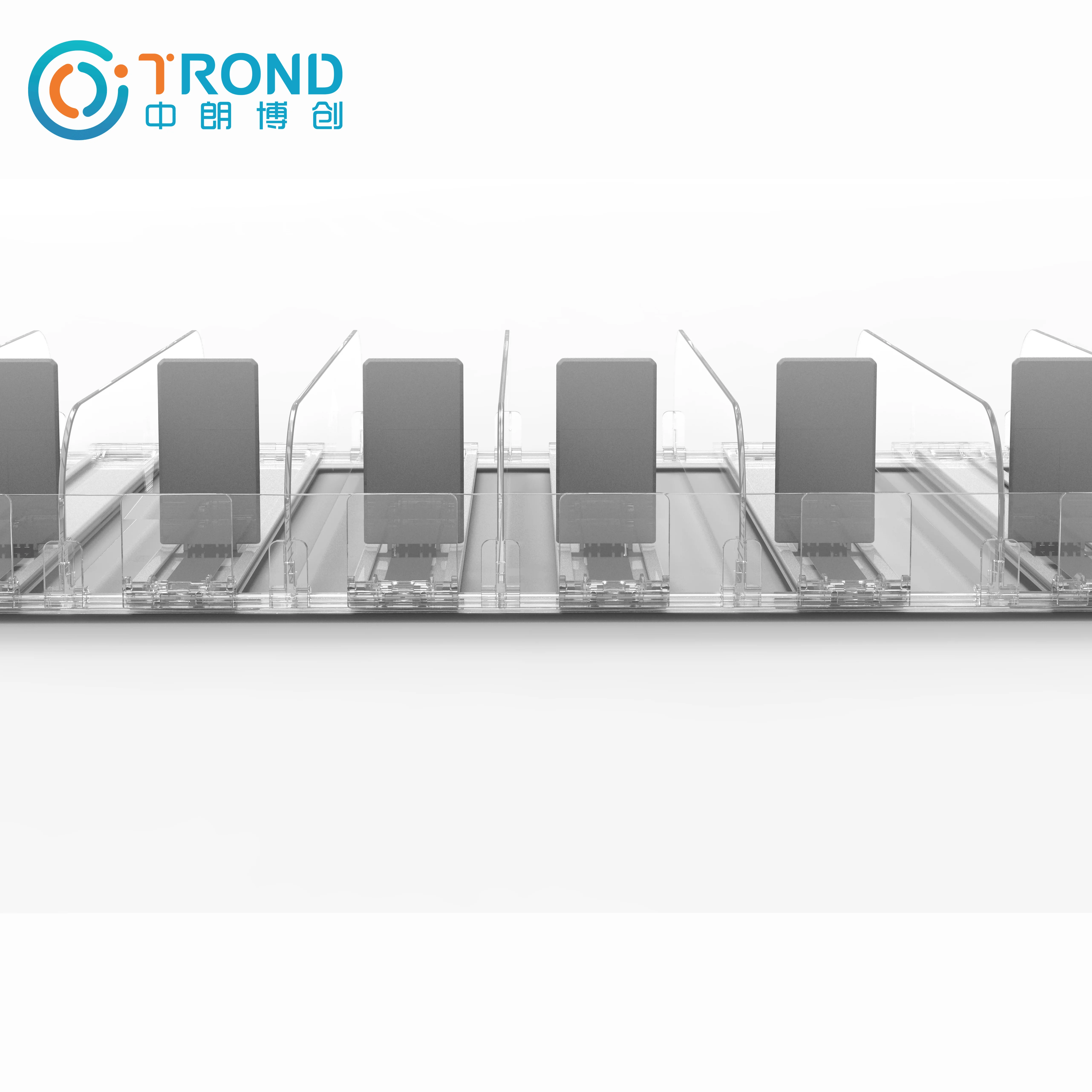 shelf divider acrylic display supermarket auto-feed shelf pusher system glass cuticle centrifuge pusher nail cuticle pusher