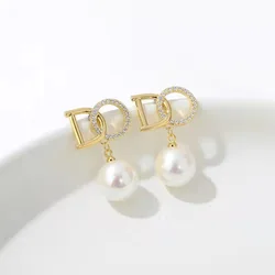 2023 New Vintage Letters Stud Earrings for Women Luxury  Designer Ear Rings Party Jewelry