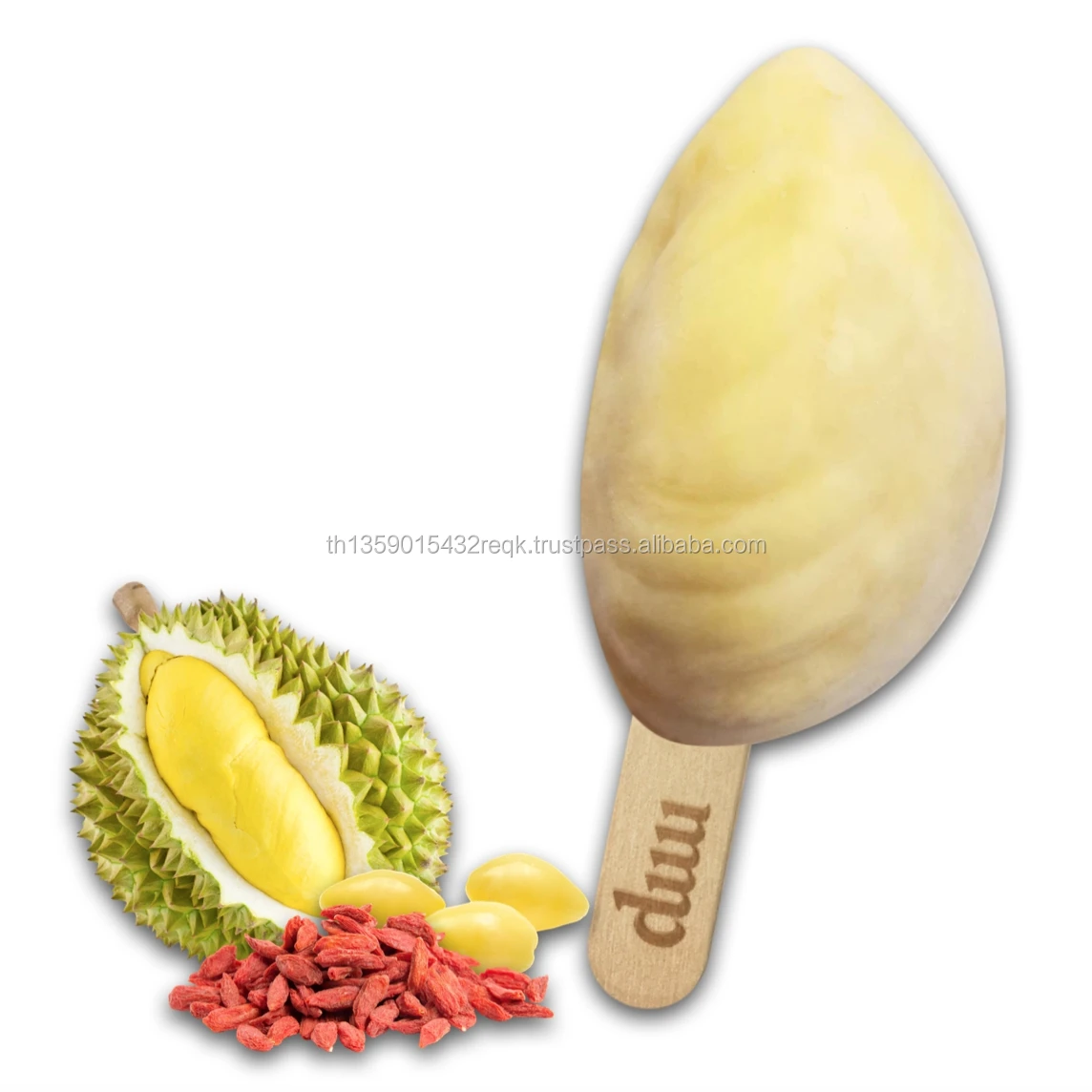 
Delicious Premium Original Frozen Durian Fruit Stick Flavour Durian Goji Berry & Ginkgo OEM Manufacturer From Thailand 