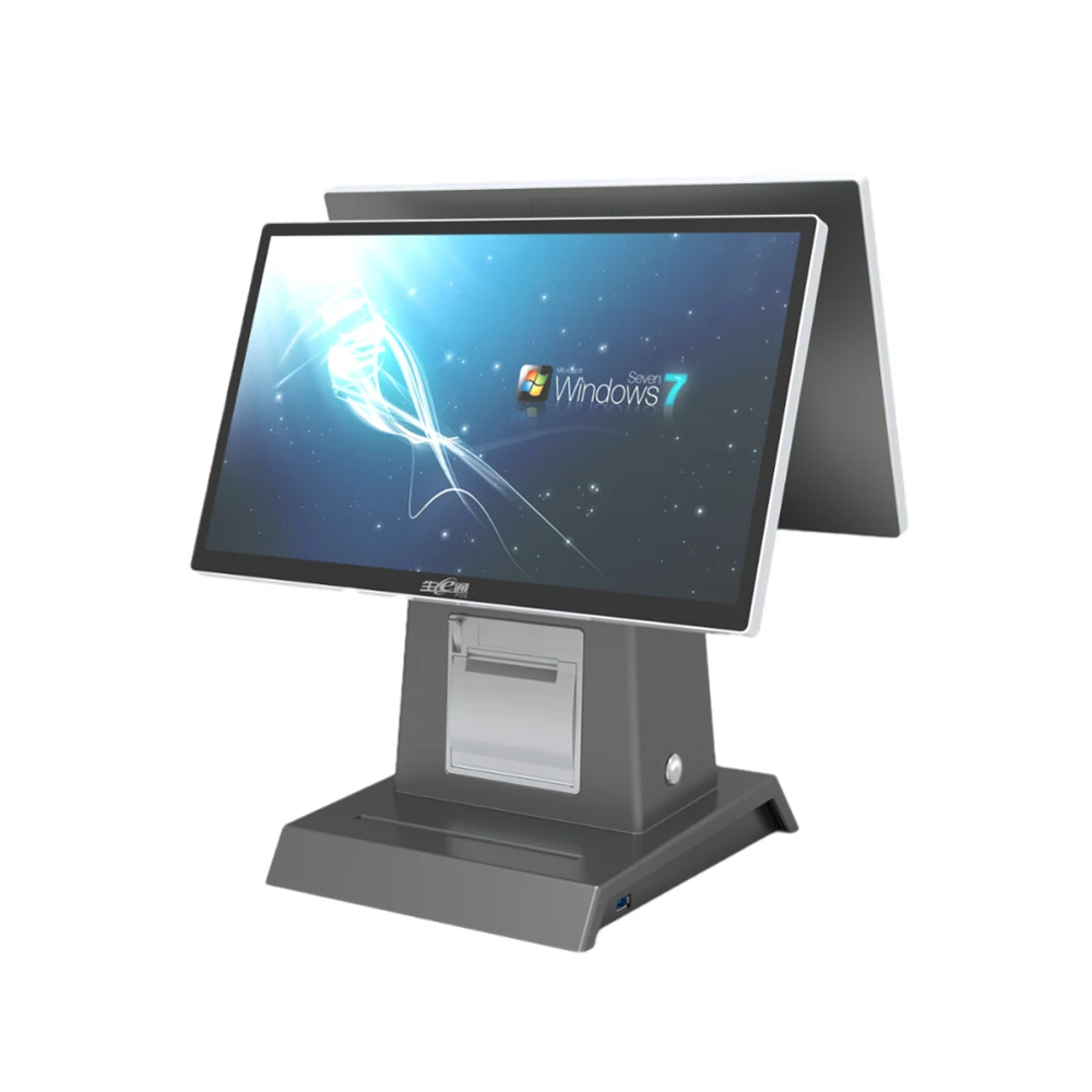 Punto De Venta Doble Pantalla POS Pc сенсорный терминал