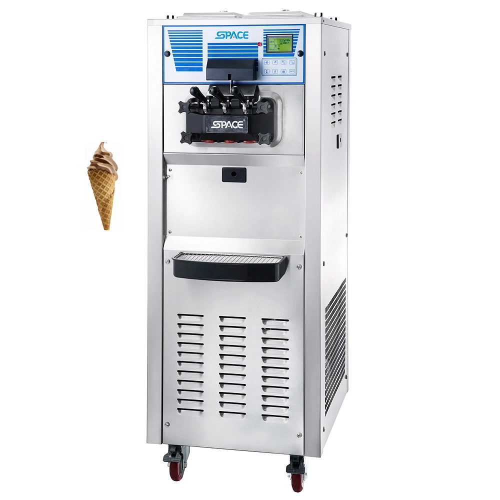 Commercial use 2+1 mixed flavors soft ice cream machine  commercial use