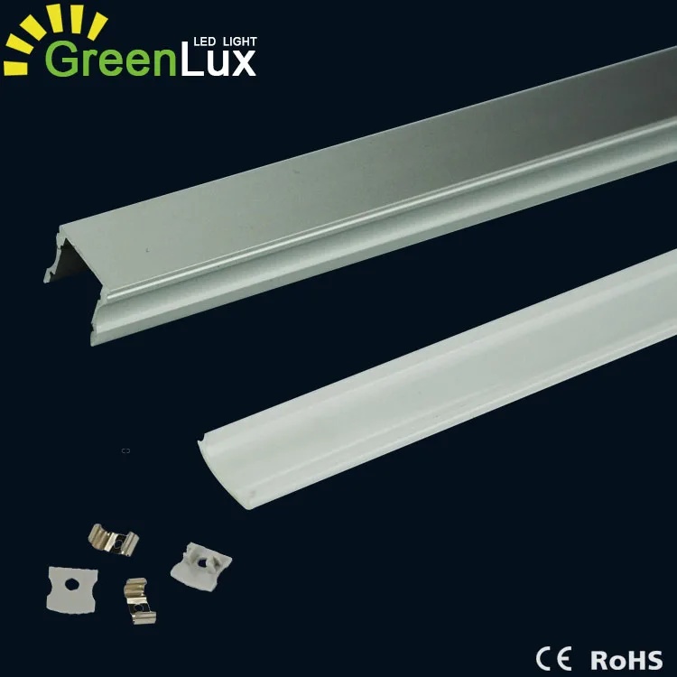 U Shape aluminum led profile with warm white 3000K strip light led