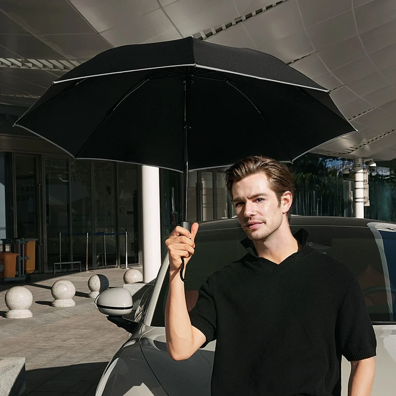 New Creative Fashion UV Smart Retractable Auto Open Close Inverted Electrical Umbrella USB for Men Elderly Pregnant Women