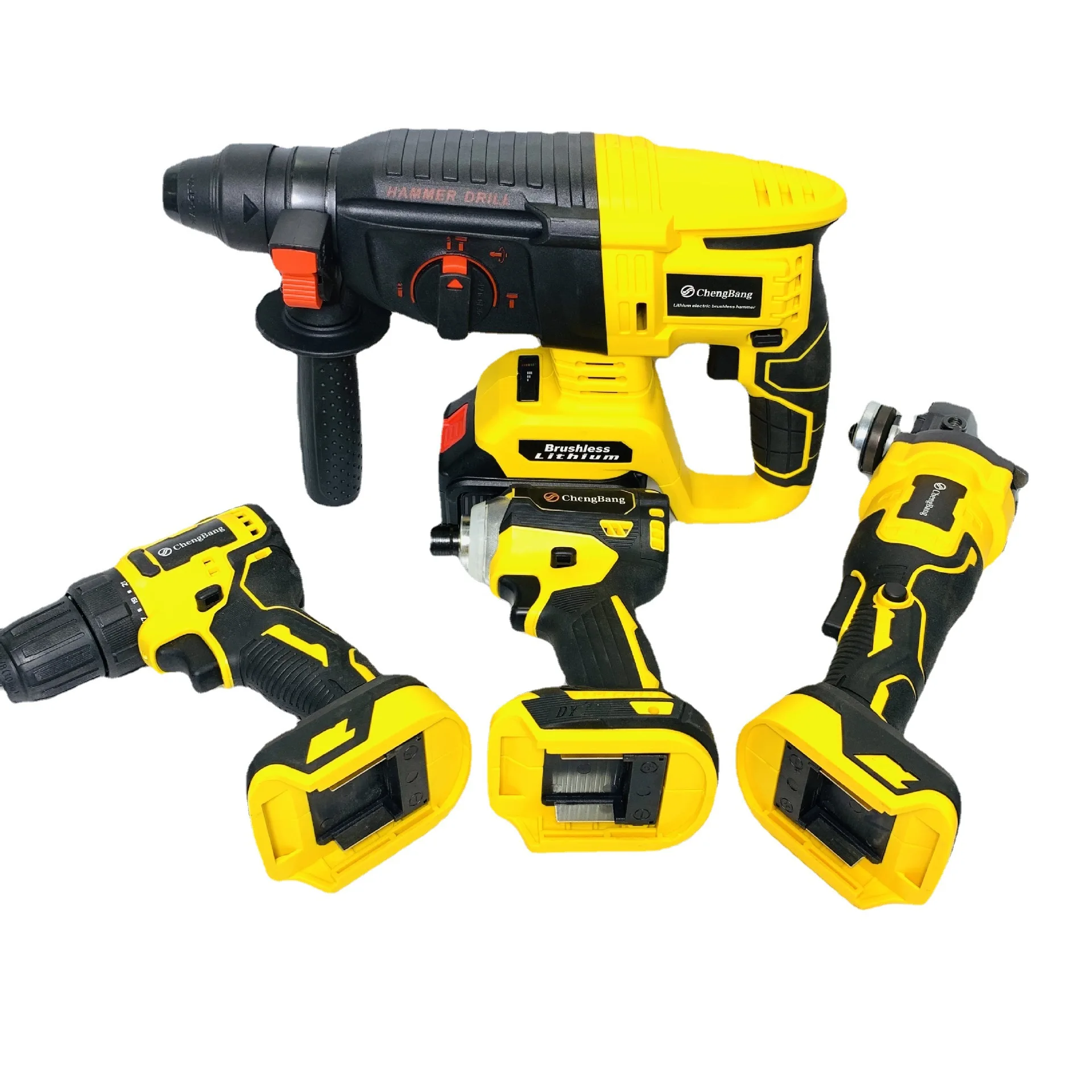 21v the best battery cordless electric drill power drilling machines brushless drill tools combo set