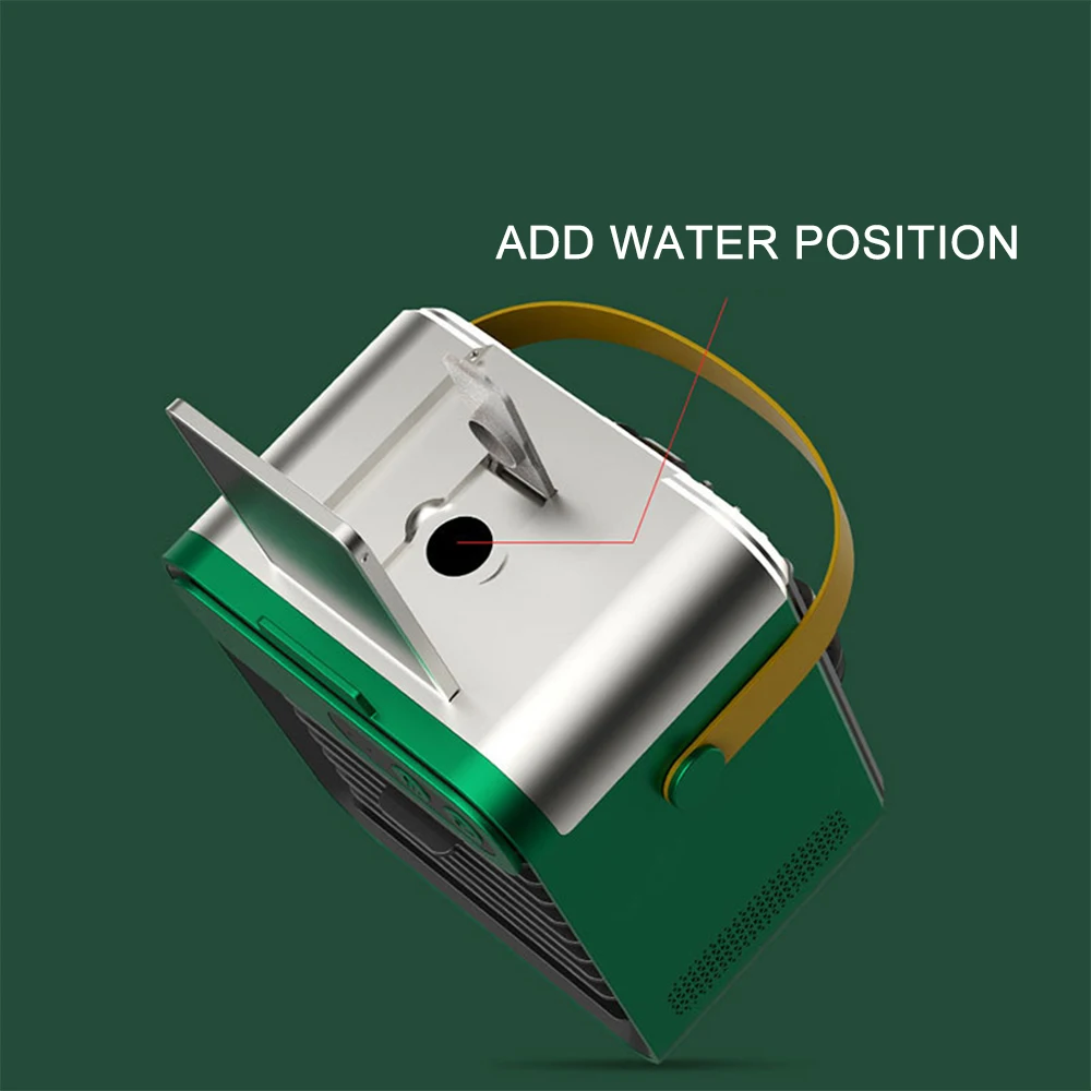 Portable portable stand air cooler household USB rechargeable humidifier humidification spray cooling fan
