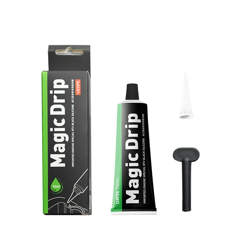 Magic Drip High-temper Waterproof Fireproof Rtv Silicone Sealant Gasket Maker with Box