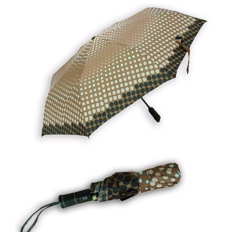 Auto Open and Close Custom with Logo and Color Design Easy to Carry Personal Sun Protection 3 Foldable Mini Pocket Umbrella