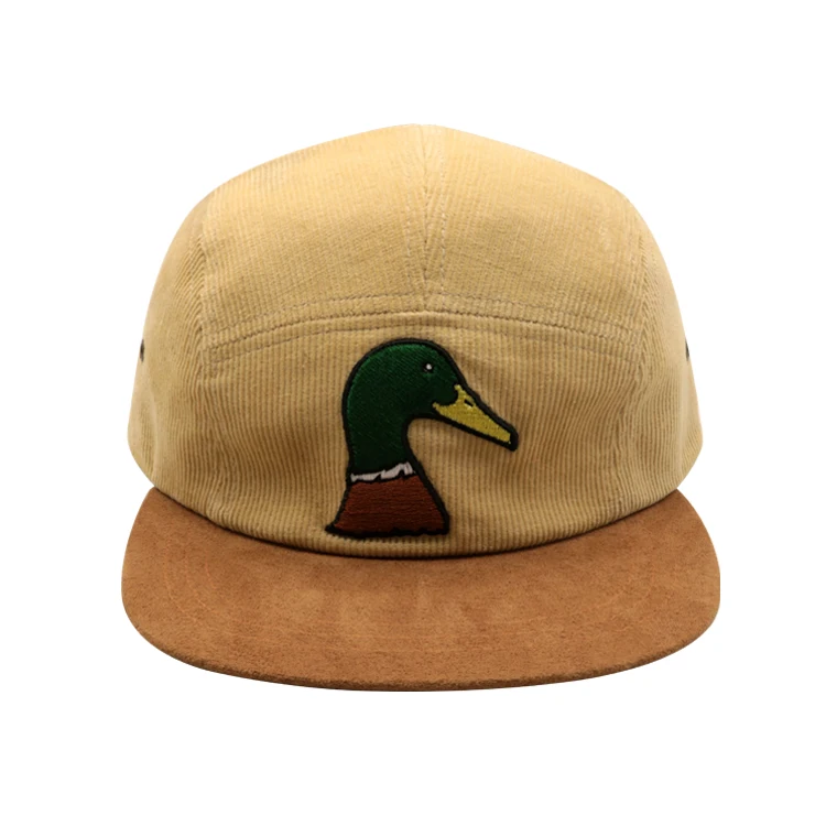Design Different Type Of Caps Custom Corduroy Embroidery Snapback Hat Gorras