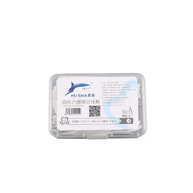 Wholesale 50pcs Manufacturer Wheat Straw Water Floss Tooth Cleaning Dental Floss Stick