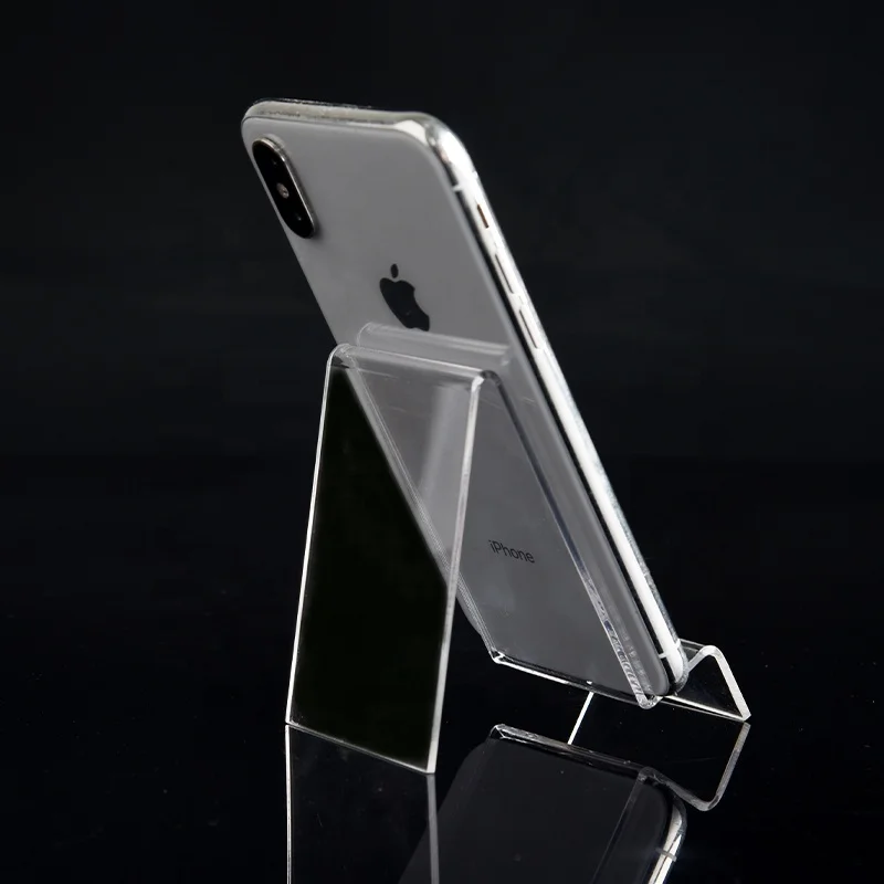 Стильная прозрачная акриловая подставка, Настольная стойка для дисплея Apple, держатель дисплея мобильного телефона