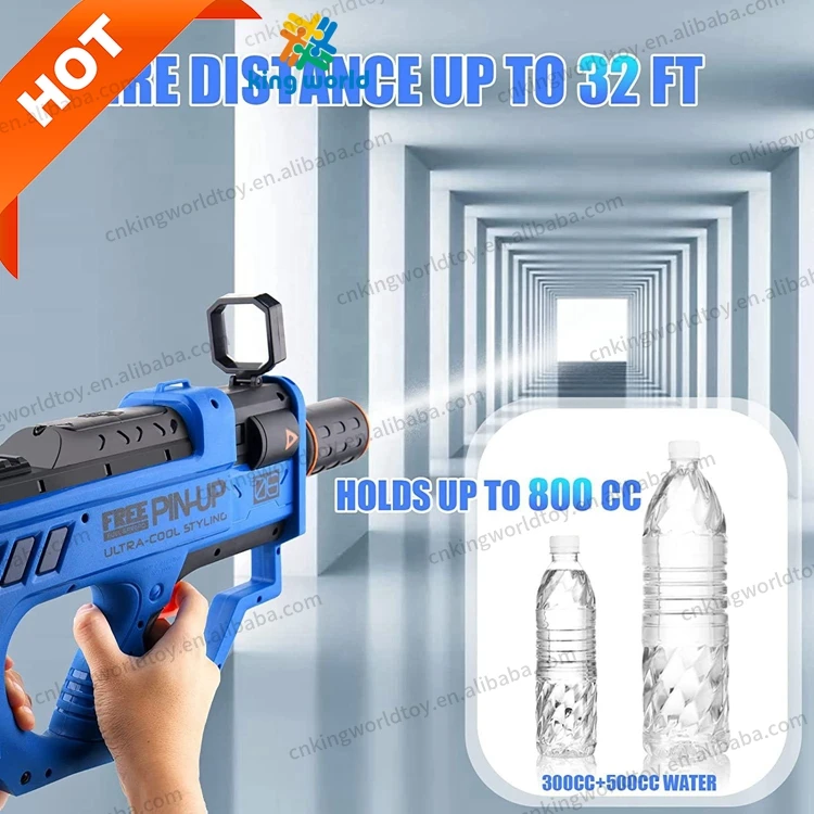 Wholesale 2024 Gun Water Electric for Kids 32 FT Automatic Water Gun Electric Pool Summer Outdoor Toys 800CC High Capacity