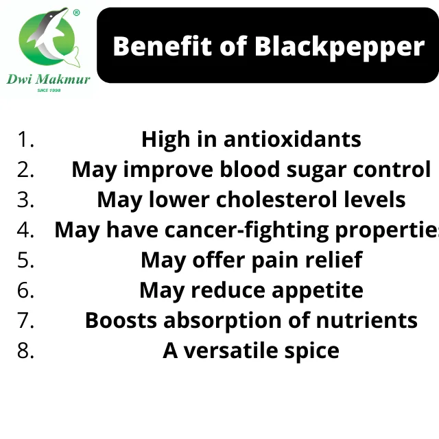 Premium Grade 10X35G Black Pepper Spices for Cooking May Improve Blood Sugar Control and Lower Cholesterol Levels