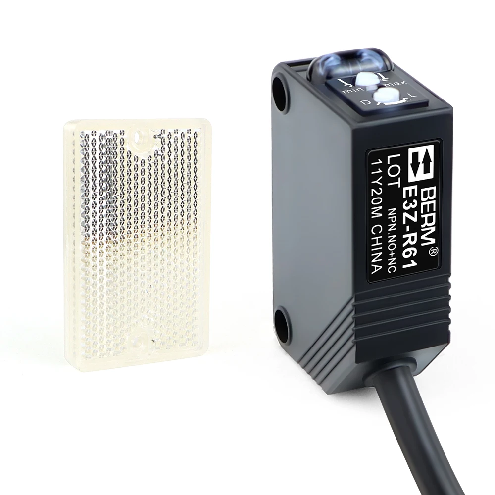 Specular reflector type photoelectric switch E3Z-R61 NPN 2.5m distance adjustable with reflector sensor