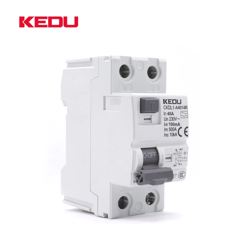 KEDU 2P 40A 100mA автоматические выключатели остаточного тока с VDE CB CCC CE