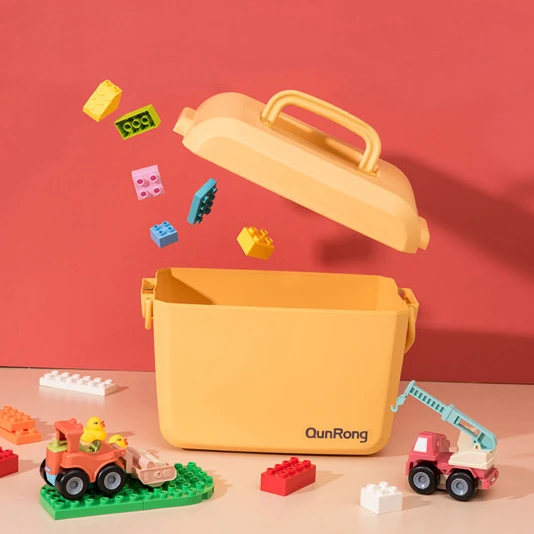 Children Toys Storage Household Plastic Desktop Storage Box Snack Storage Box Baby Color Mud Building Blocks Organizer Box