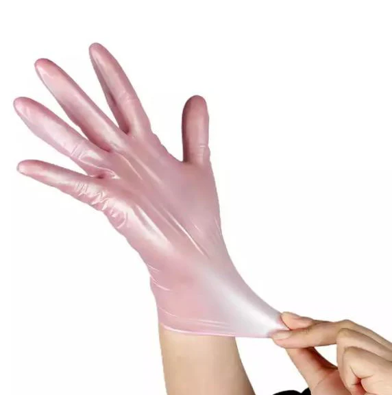 Hot sale Pink Nitrile Gloves Laboratory Work Nitrile Inspection Gloves