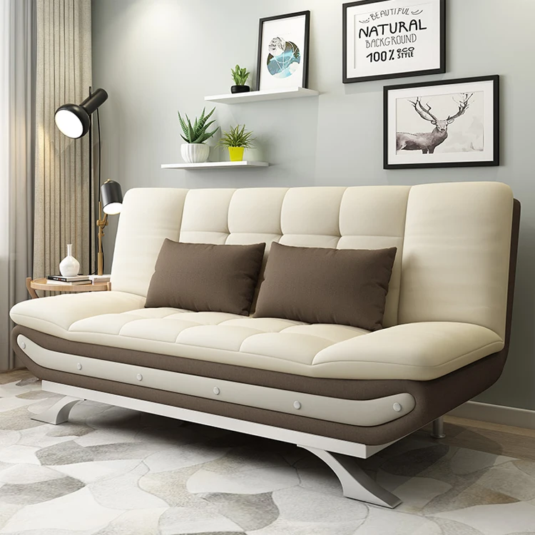 
Living Room Sofa Bed Simple Design 1.2m Width Convertible Fabric Sofa Cum Bed Features Folding Function 