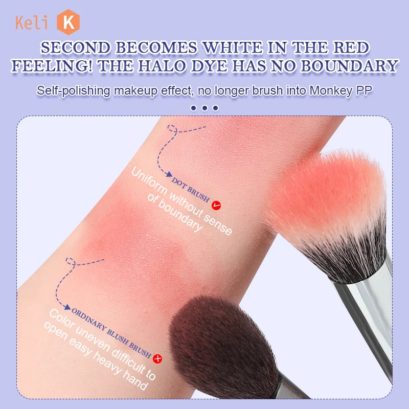 Wholesale 2pcs Blush Detail Concealer Brush Set High Quality Wood Handle Soft Makeup Brush Makeup Tool Kit