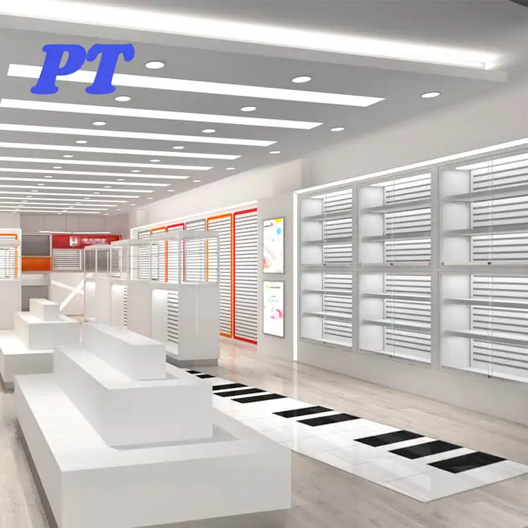 Fashion Showcases Security Stand Mobile Phone Store Display