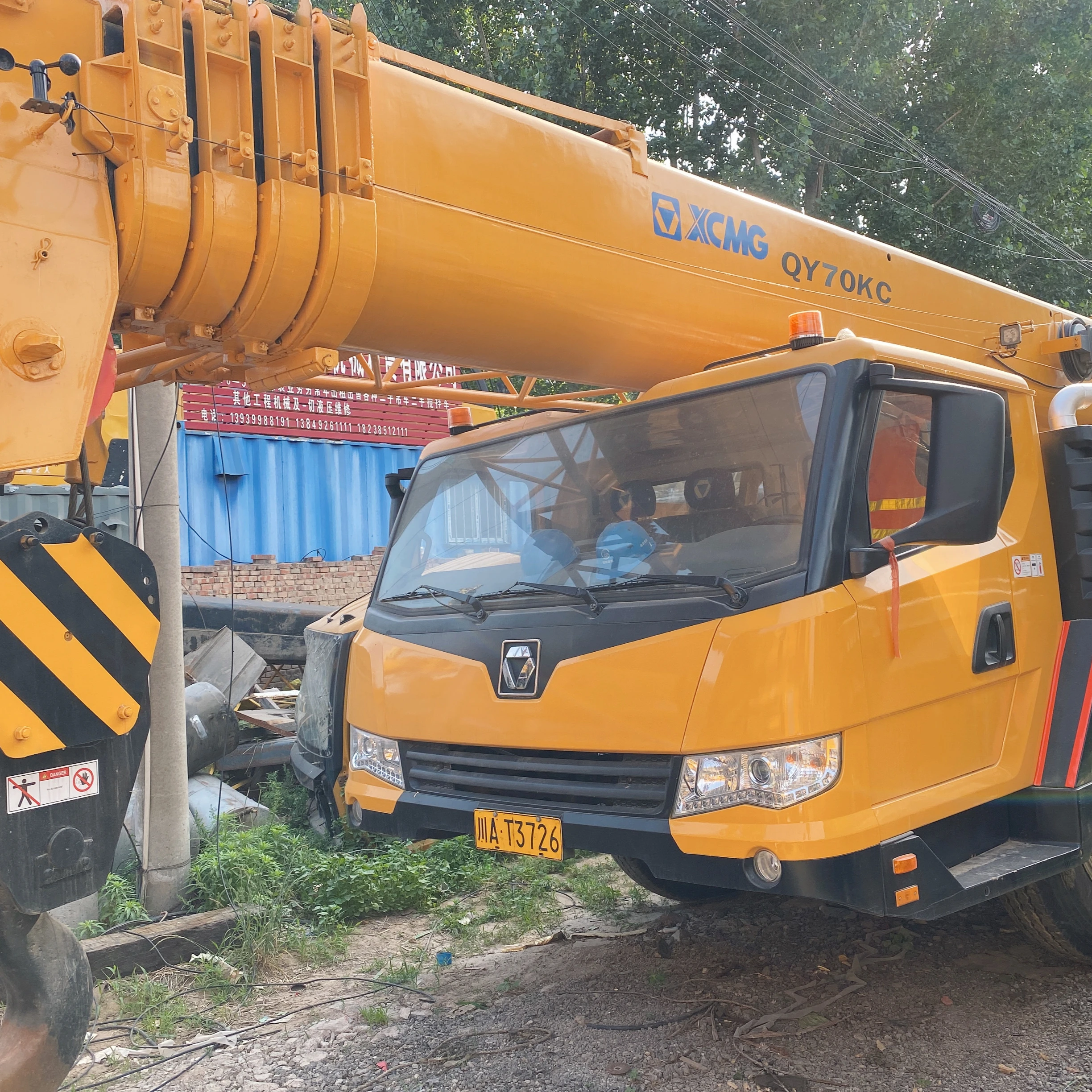 Популярный в Китае 70 тонн гидравлический мобильный грузовик-кран XCMG QY70K с 5 рычагами