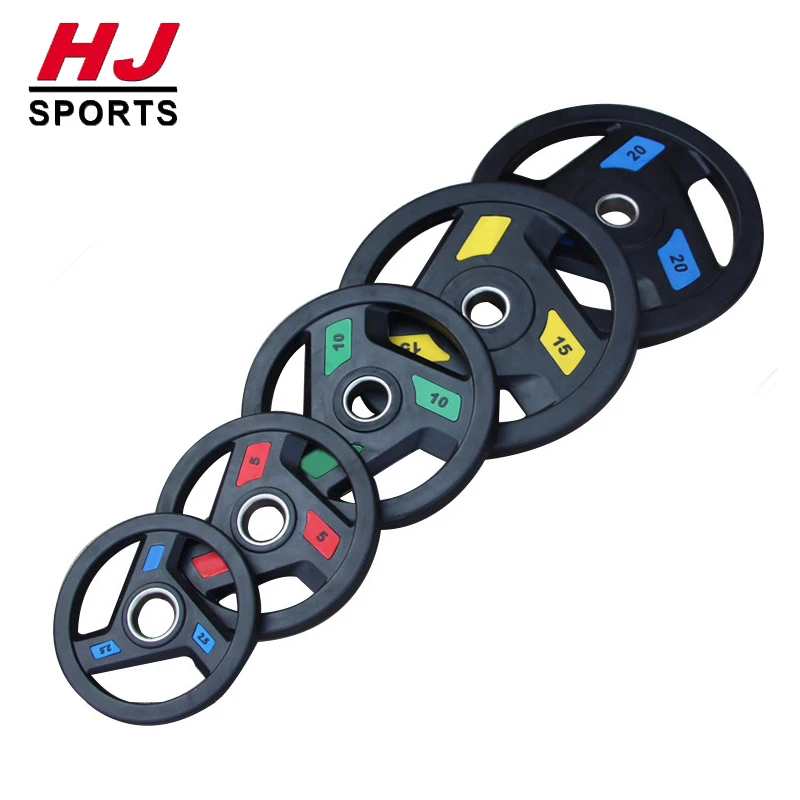 Hotsale Free Weights Gym Equipment Black Rubber Olymp Weight Plates Fitness Accessories Weight Lifting Barbell Discs
