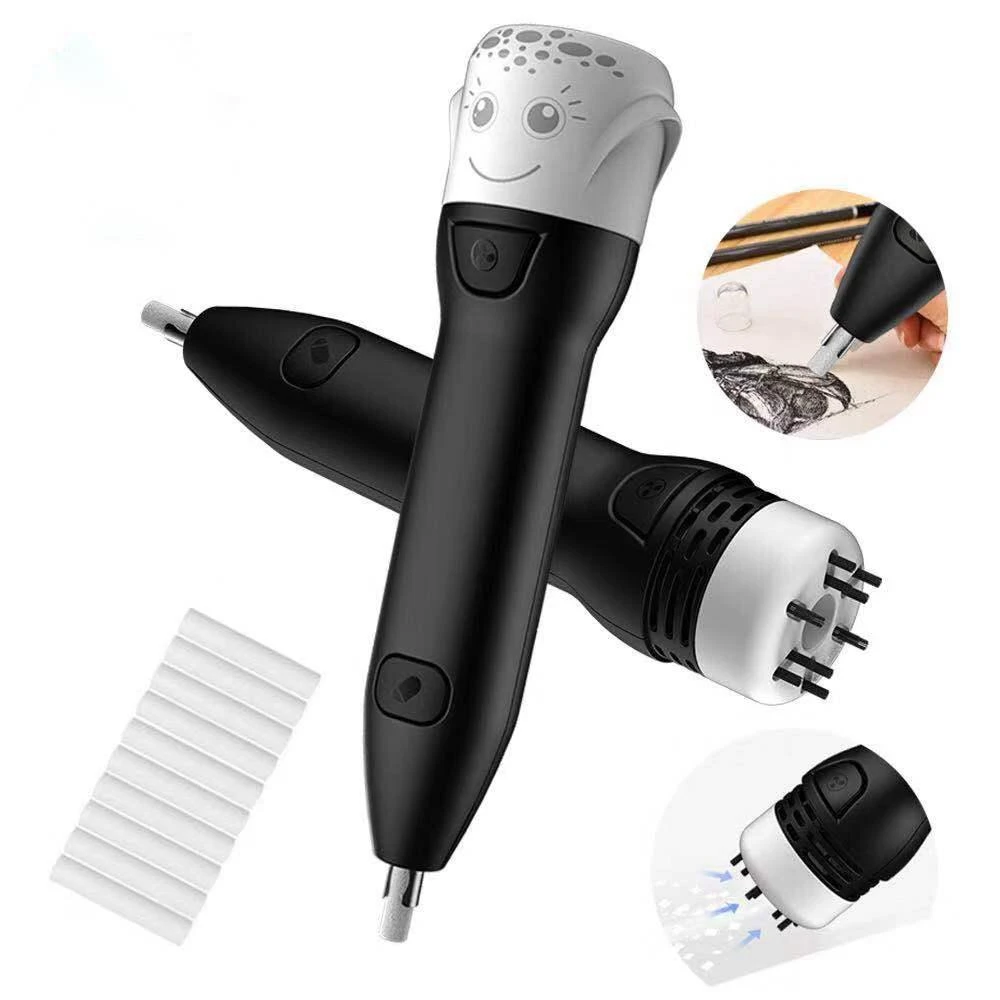 Factory wholesale Electric school eraser 2 in 1 Electric Vacuum Cleaner Eraser for classroom