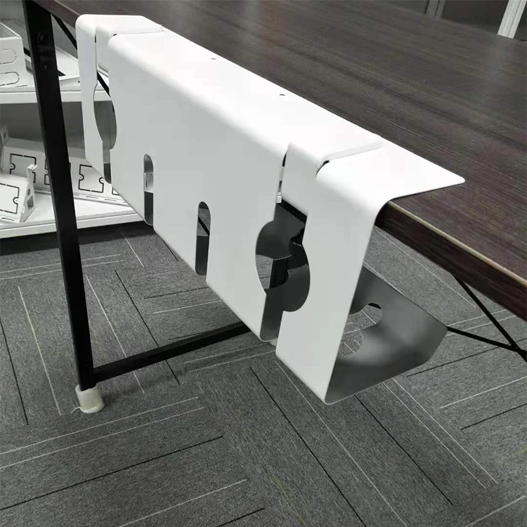 High quality carbon steel Under Desk Cable Management Tray, Metal Raceway Wires Cable Tidy Organizer Office desk