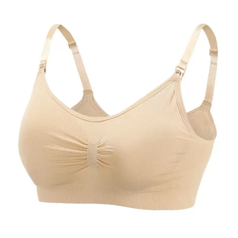 Women Seamless Nursing Support Wirefree Maternity Bra For Pregnancy Breastfeeding