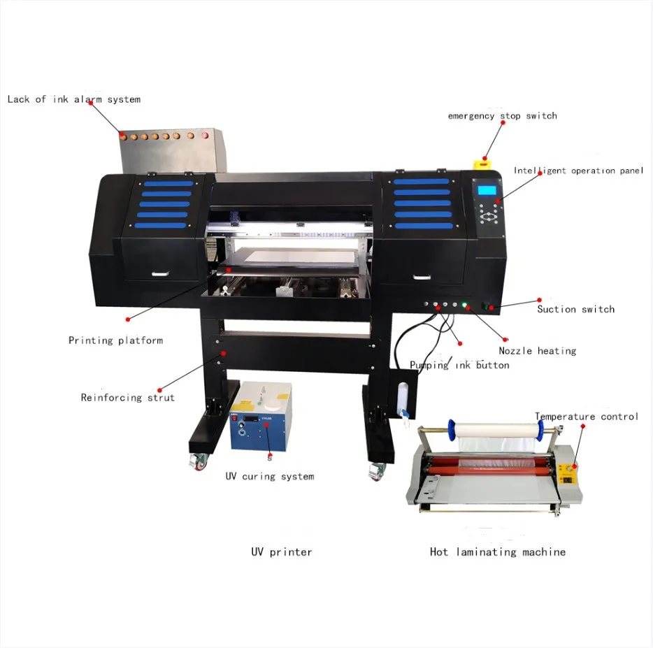 direct sale Wholesale price uv roll to roll led flatbed dtf hybrid light sticker printer a1 size a2 a3 a4 machine for tumbler