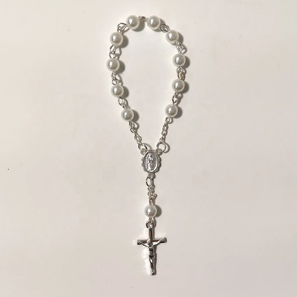 Antique Muslim Unborn Babies Italian Religious Fashion Rosary Custom Catholic alloy Mini Rosary in bag