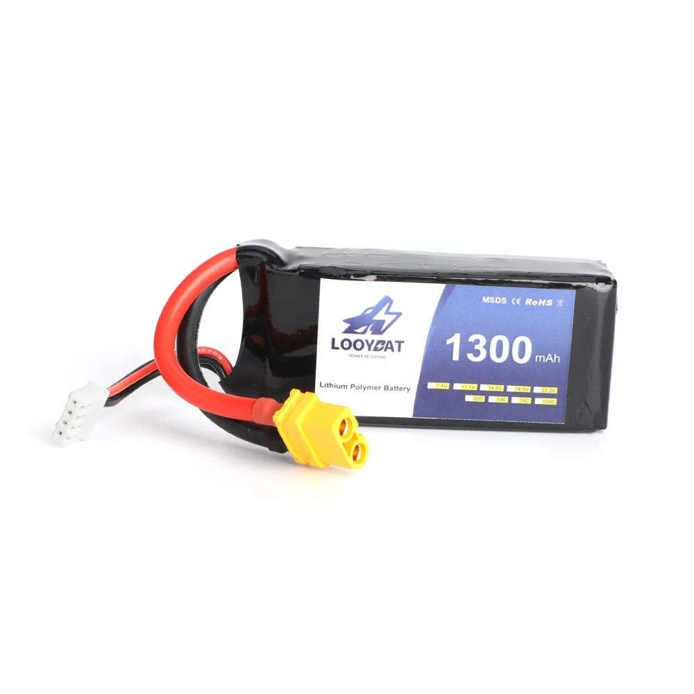 Good quality lithium ion battery 7.4V 14.8V 22.2V 2S 4S 6S rechargeable batteries1300mAh For drone battery