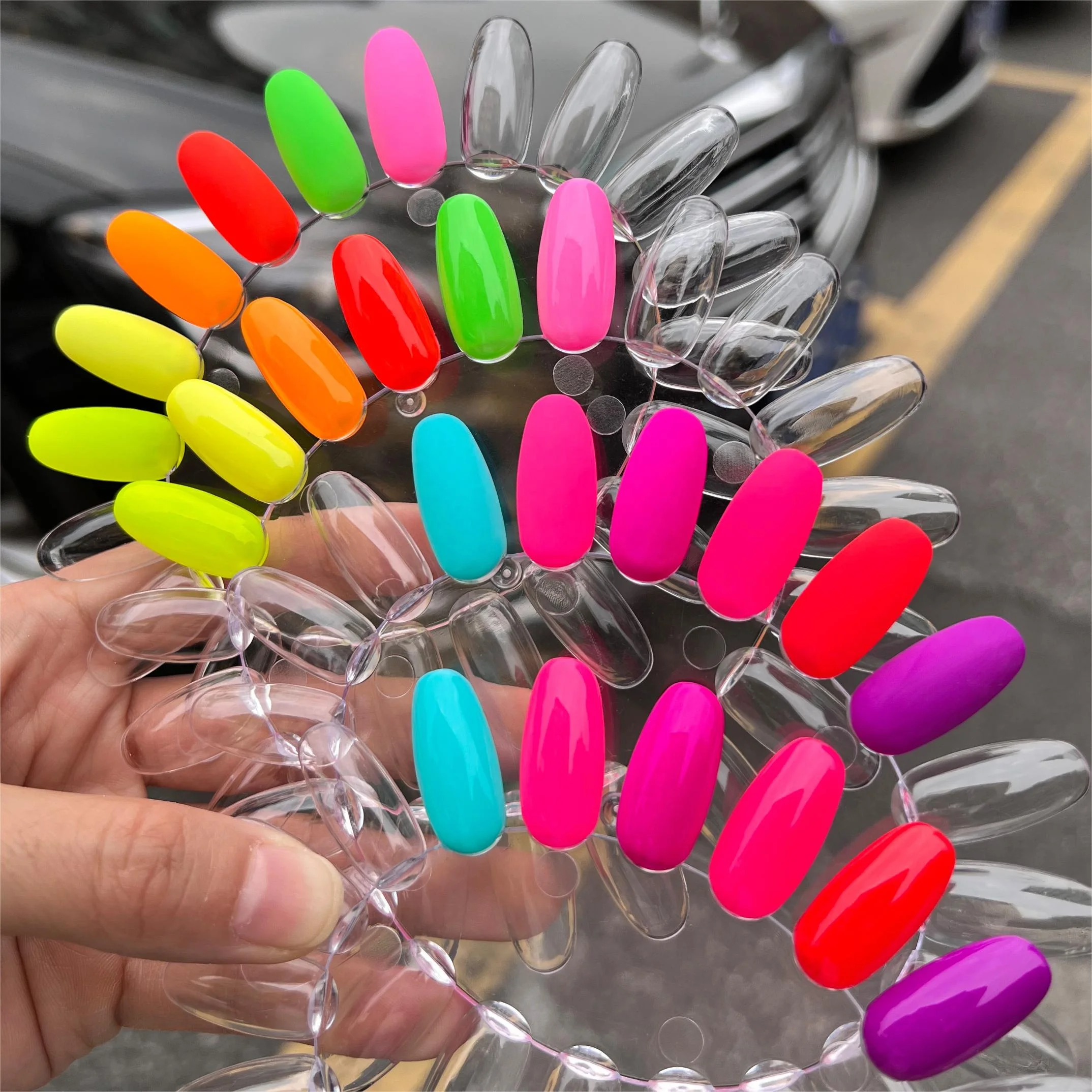 Neon Color Gel Polish Private Label Soak Off Long Lasting Fluorescent Gel Nail Polish Set