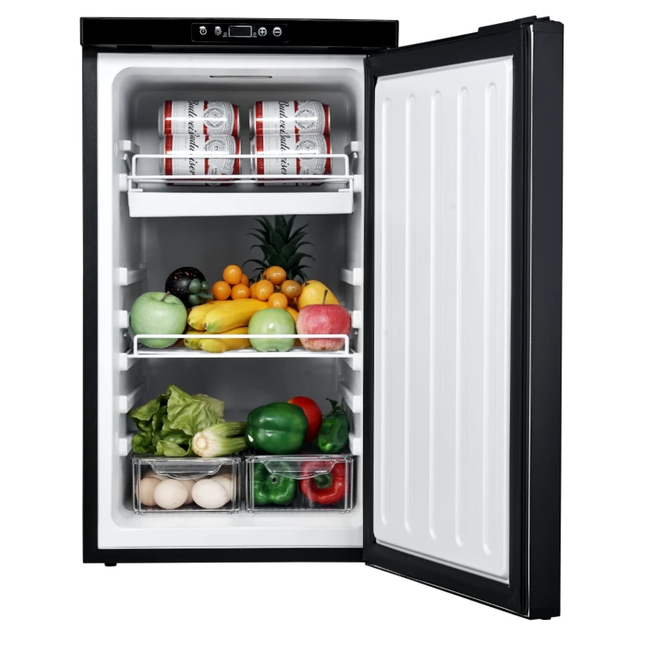 80L 12 volt fridge freezer for boats camping caravan mobile home refrigerator