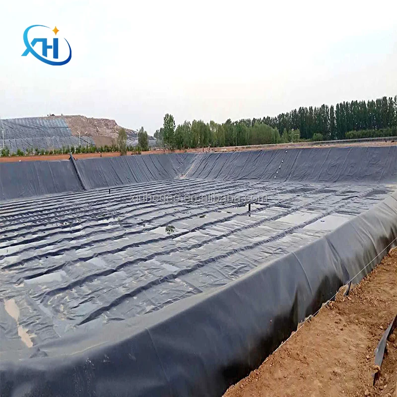 1 5 мм 2 черная геомембрана HDPE для свалки и аквакультуры антипросачивающаяся коррозионная стойкость