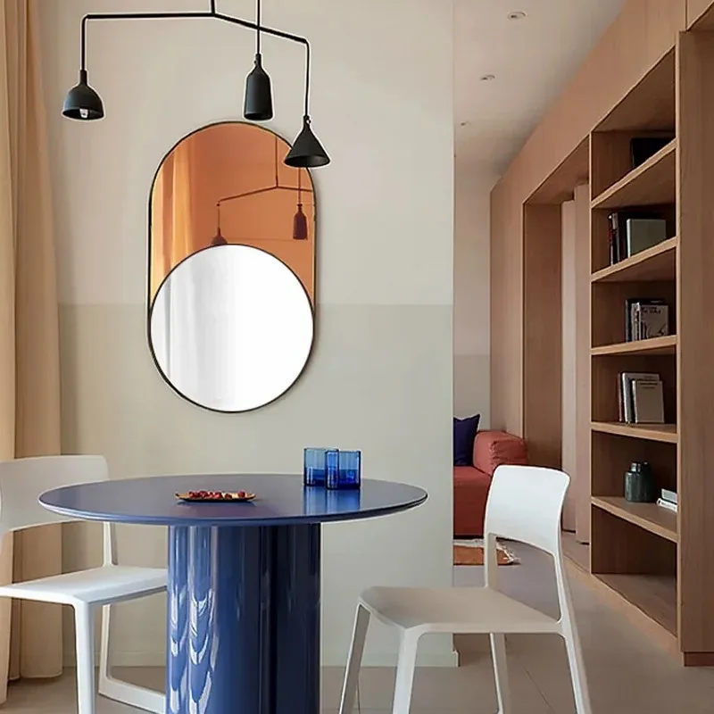 Modern Metal Framed Mirror with Sleek Black Finish - Decorative Wall Mirror