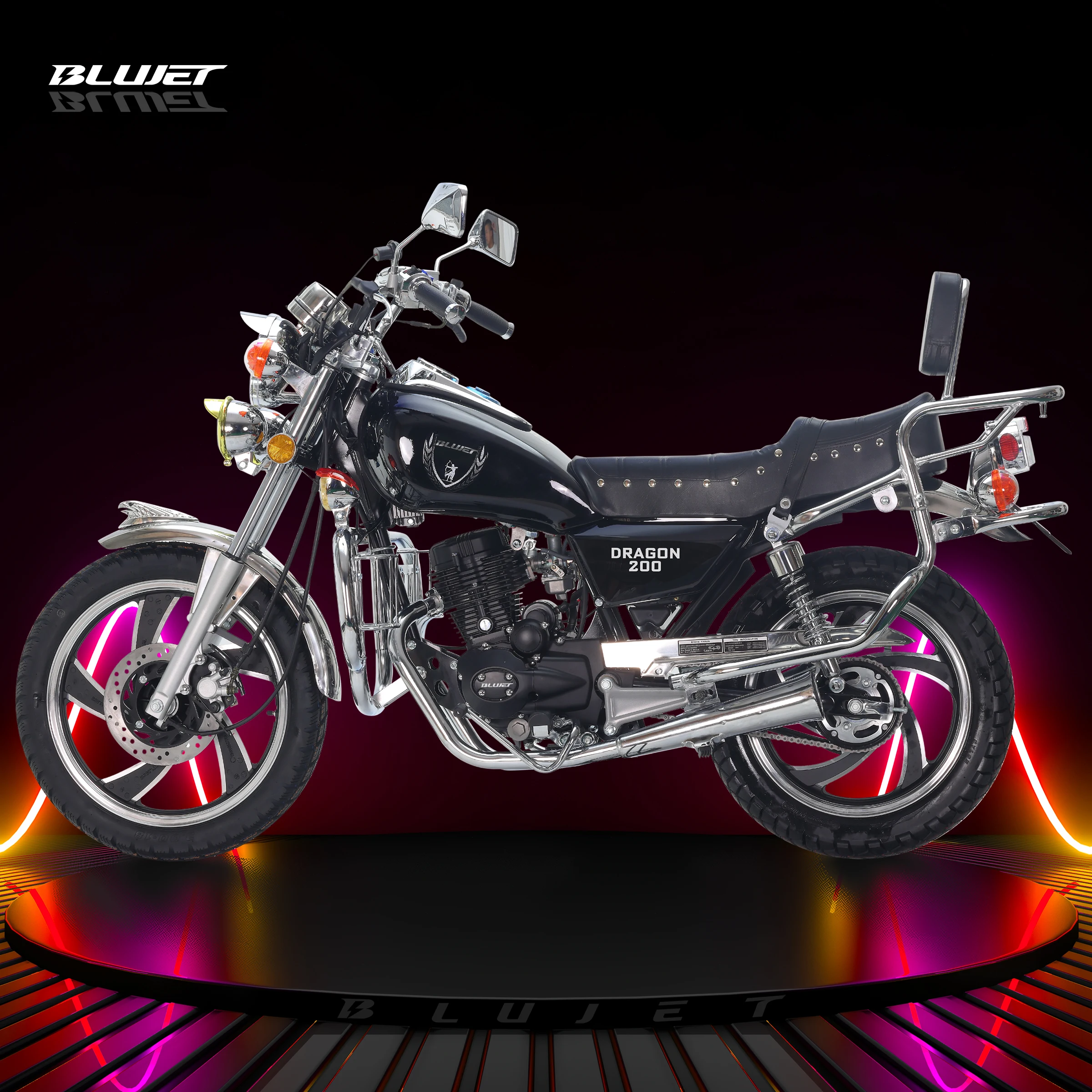 vintage chopper motorcycle GN125 GN200 GN150 CM125 CM150 CM200 luxury design bentian type 5-spoke rim eagle head big footrest