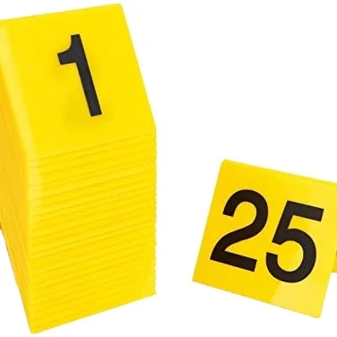 Gibbon Evidence Markers Crime Scene Markers Tents Number ID Tents Halloween Decoration Crime Scene Markers